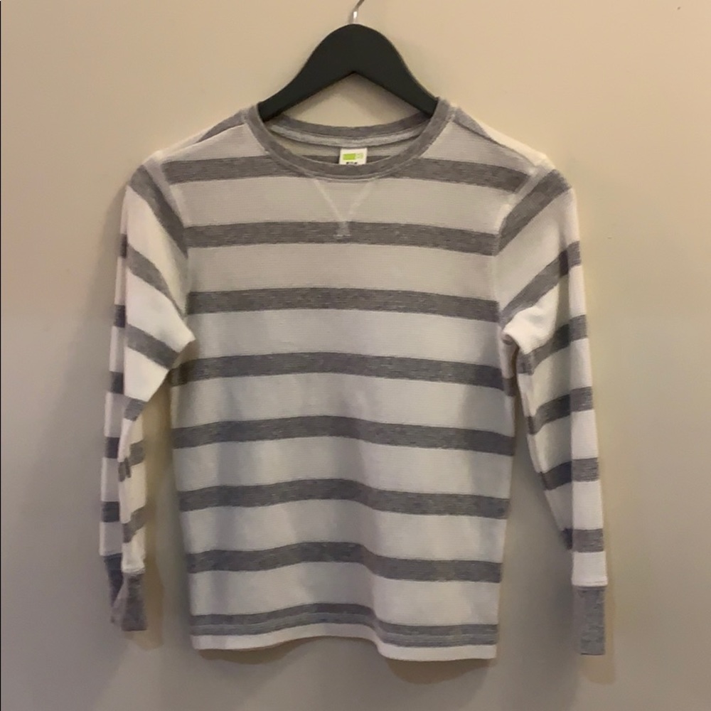 CRAZY 8 White and Grey Long sleeves